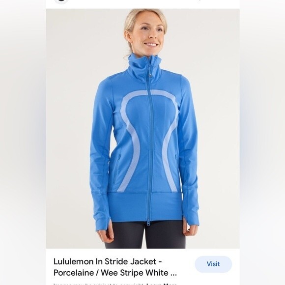 Lululemon In Stride Jacket size 6 blue - Picture 1 of 5